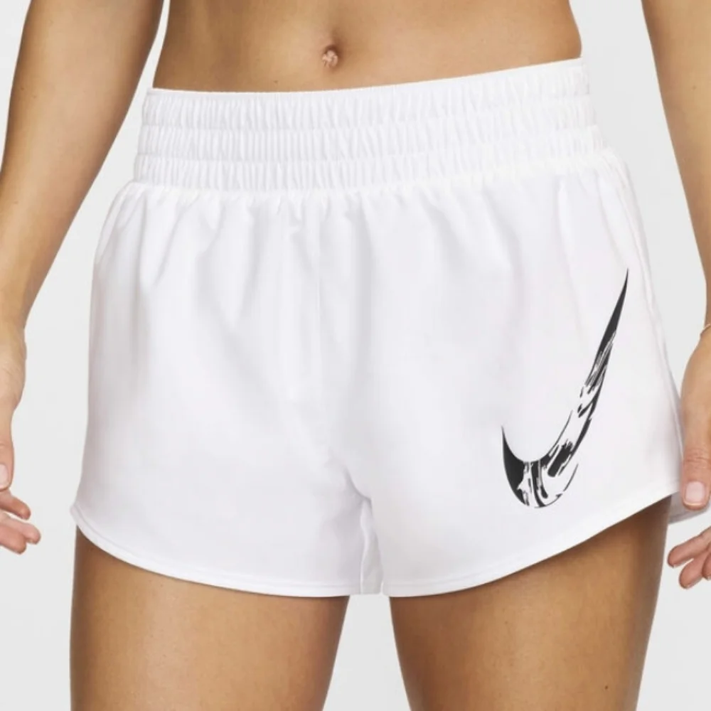 Nike OneWomen's Dri-FIT Mid-Rise Brief-Lined Graphic Shorts Size XL